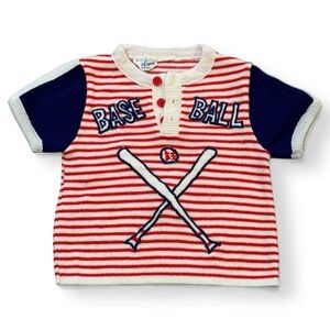Vintage Little Angel Baseball Knit Top – 80s/90s